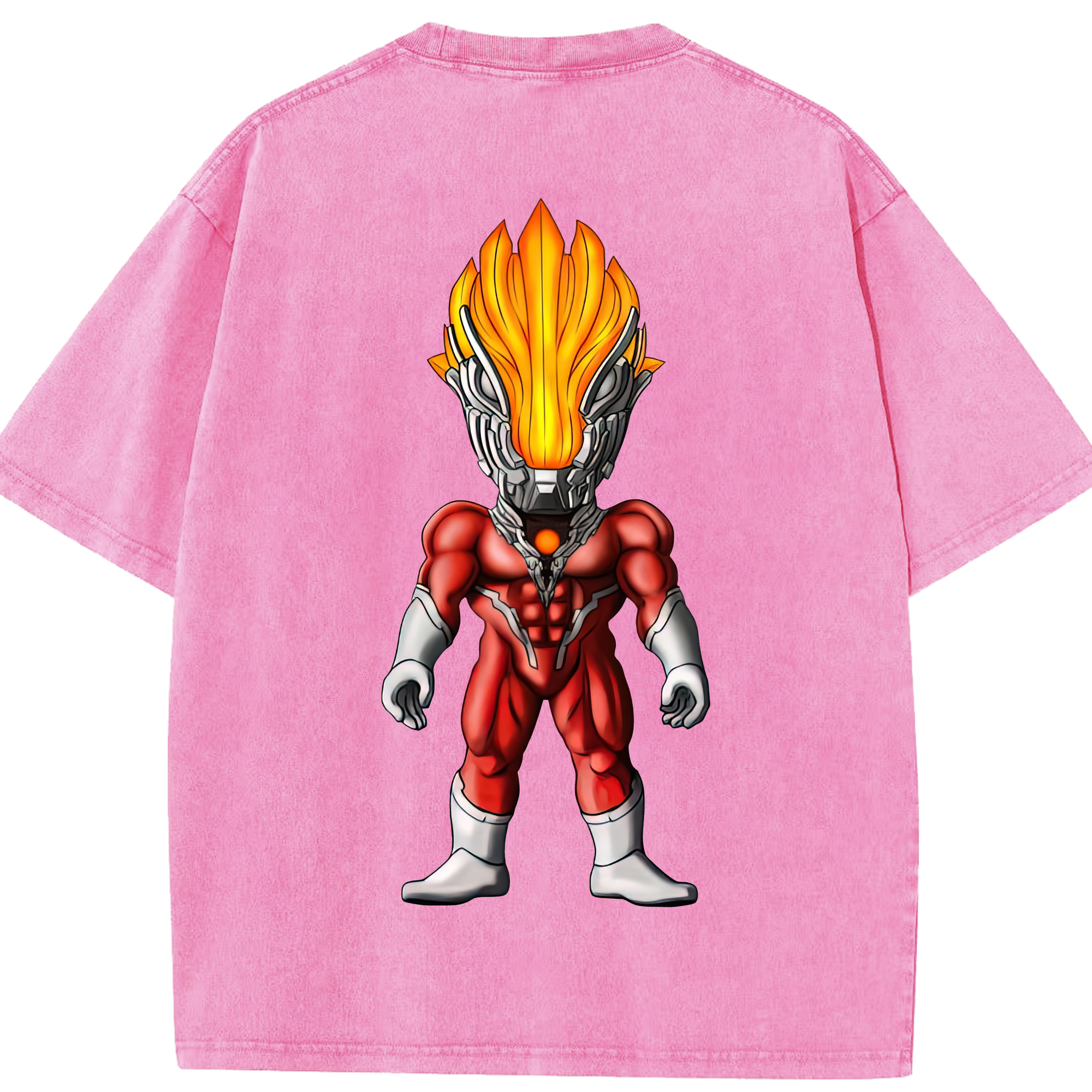 （画像用） ウルトラマン Ultraman 綿100% ヴィンテージ風 半袖Tシャツ（背面プリント）
